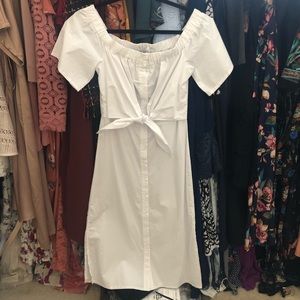 Off shoulder white dress